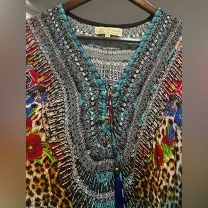 La Moda Midi Length Pullover Kaftan. OS